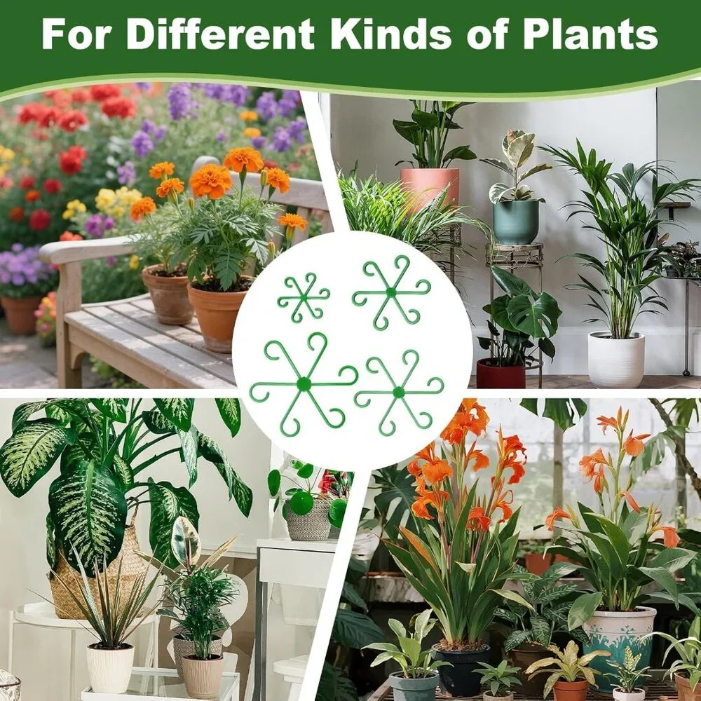 Two Sets of Plant Stem Supports, 8 Pieces, Var. Sizes. (NWOT) - Picture 5 of 6